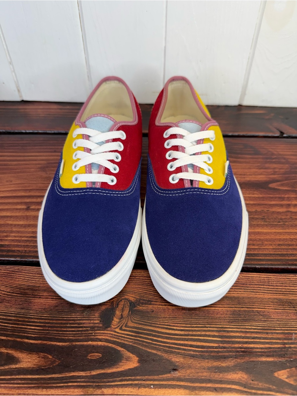 Vans Authentic Sunshine Multi Colorblock Suede Sneakers Men’s 10 / Women’s 11.5